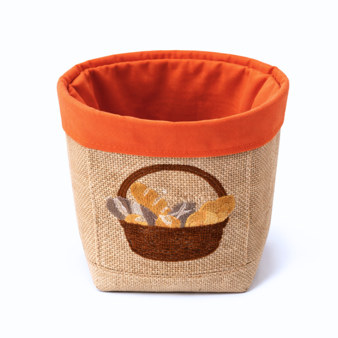 Bread Design Woven Basket Rooster Pattern