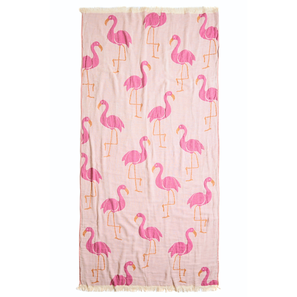 Coral Throw Muslin Cotton Loincloth Red 90x200 cm