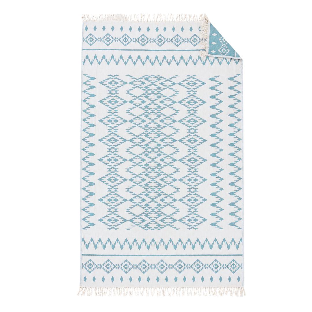 Mendy Throw Cotton Loincloth Yellow-White 100x170 cm