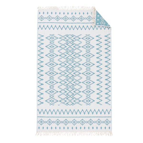 Mendy Throw Cotton Loincloth Yellow-White 100x170 cm