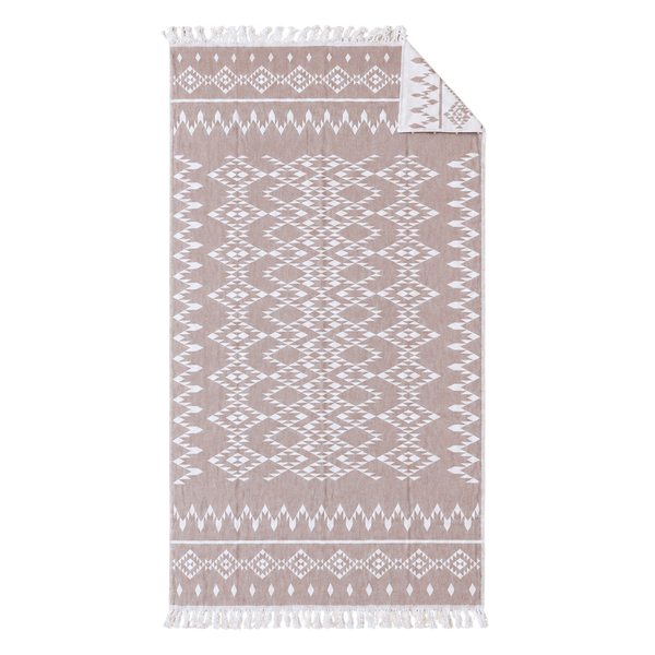 Mendy Throw Cotton Loincloth Yellow-White 100x170 cm