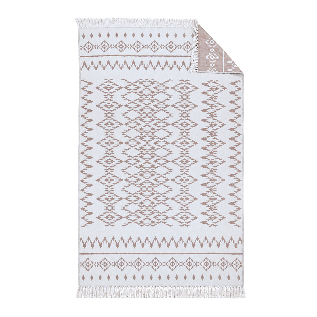 Mendy Throw Cotton Loincloth Yellow-White 100x170 cm