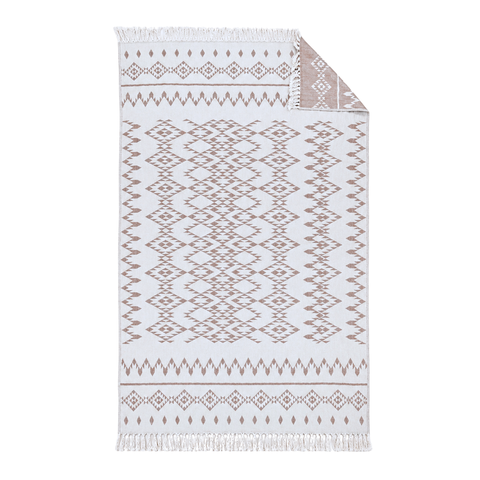 Mendy Throw Cotton Loincloth Yellow-White 100x170 cm