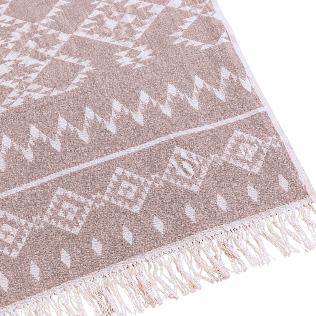 Mendy Throw Cotton Loincloth Yellow-White 100x170 cm