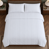 Stripe Premium Pamuk Saten Çift Kişilik Nevresim Takımı 200x220 cm Beyaz