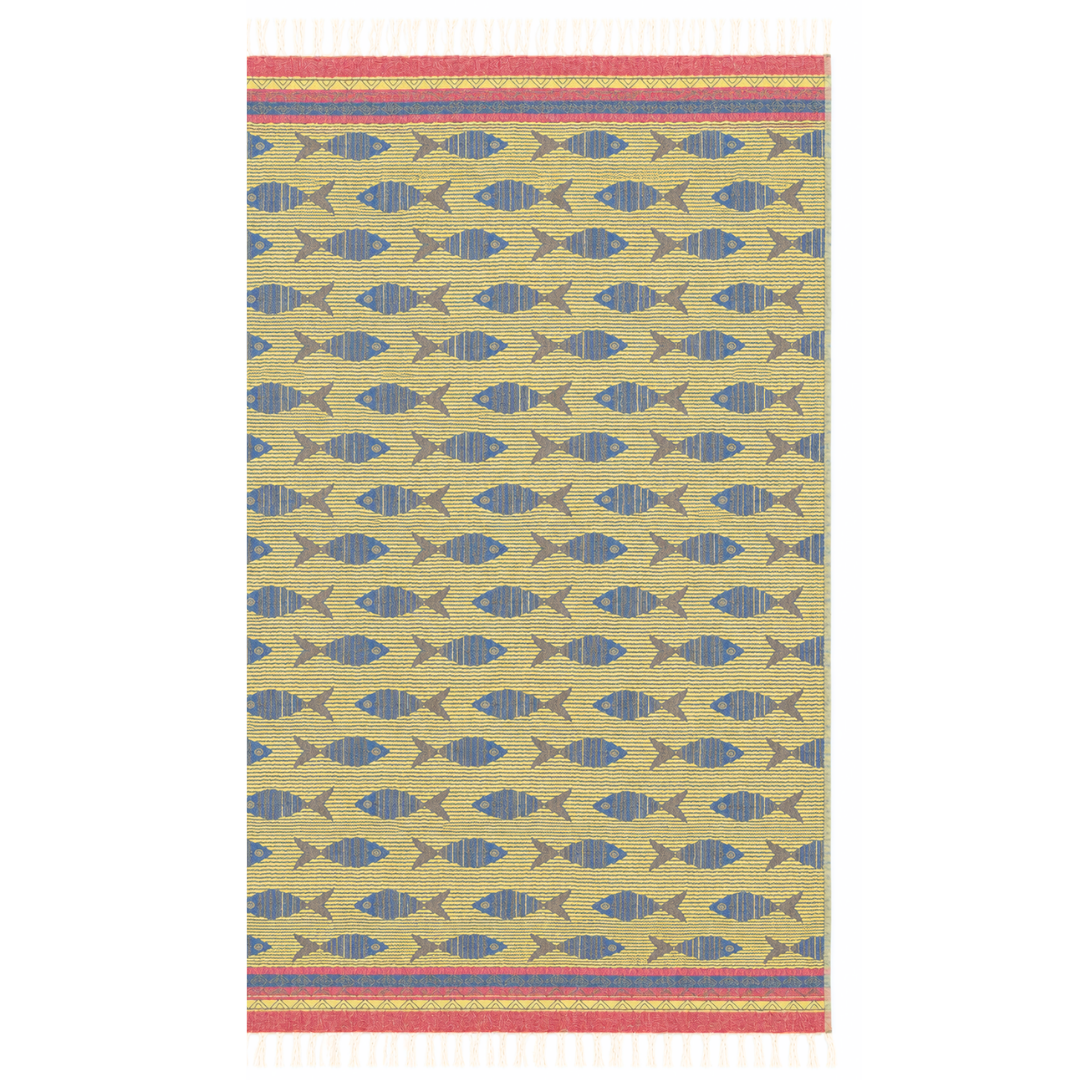 Coral Throw Muslin Cotton Loincloth Red 90x200 cm