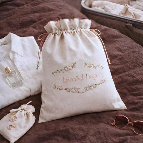 Cotton Laundry Bag Orange