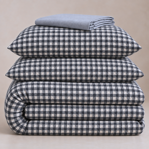 Gofre Woven 100% Cotton Double Duvet Cover Set 200x220 cm
