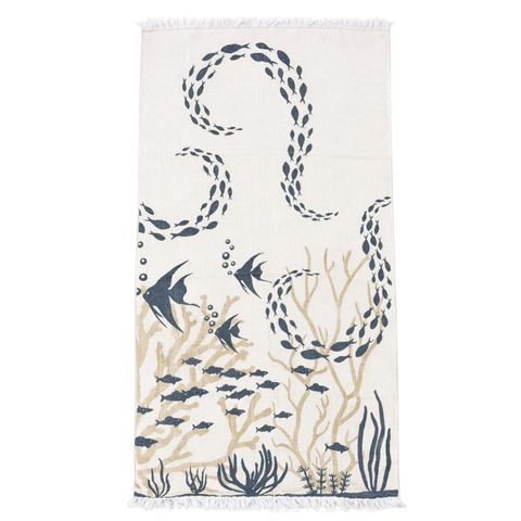 Coral Throw Muslin Cotton Loincloth Red 90x200 cm