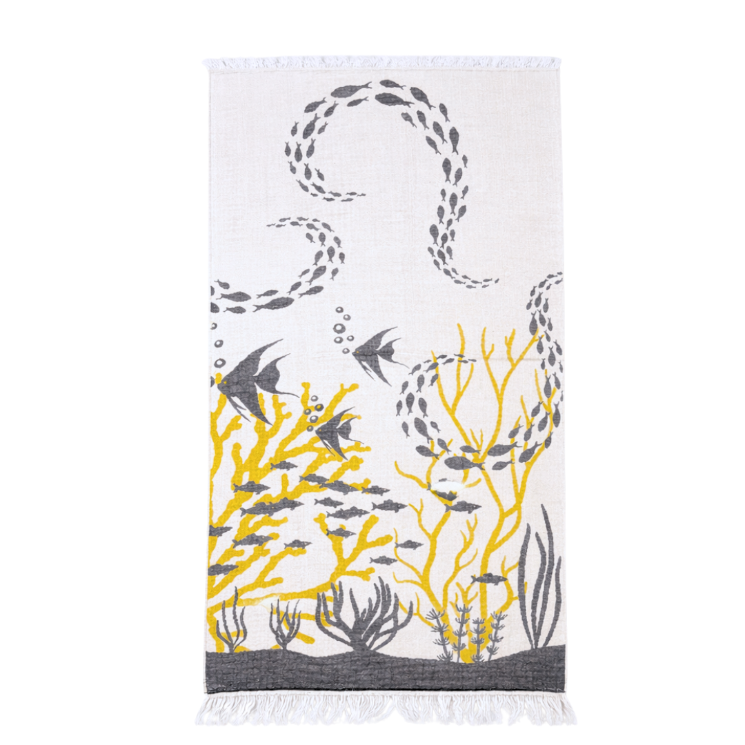 Coral Throw Muslin Cotton Loincloth Red 90x200 cm