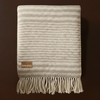 Woolmark Single Person Pure Wool Blanket Checked Mustard