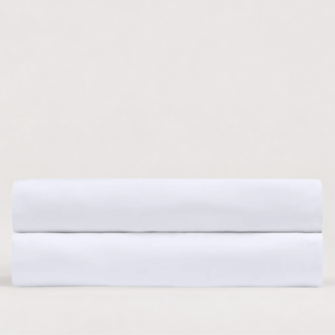 Stella 100% Cotton Ranforce Double Elastic Bed Sheet 160x200 cm White