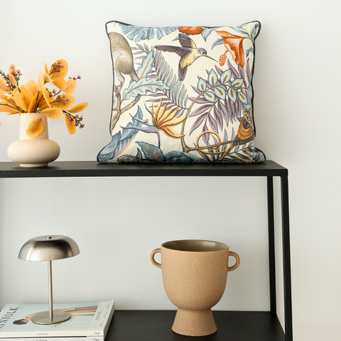 Jungle Premium Keten Kırlent Kılıfı 45x45 cm