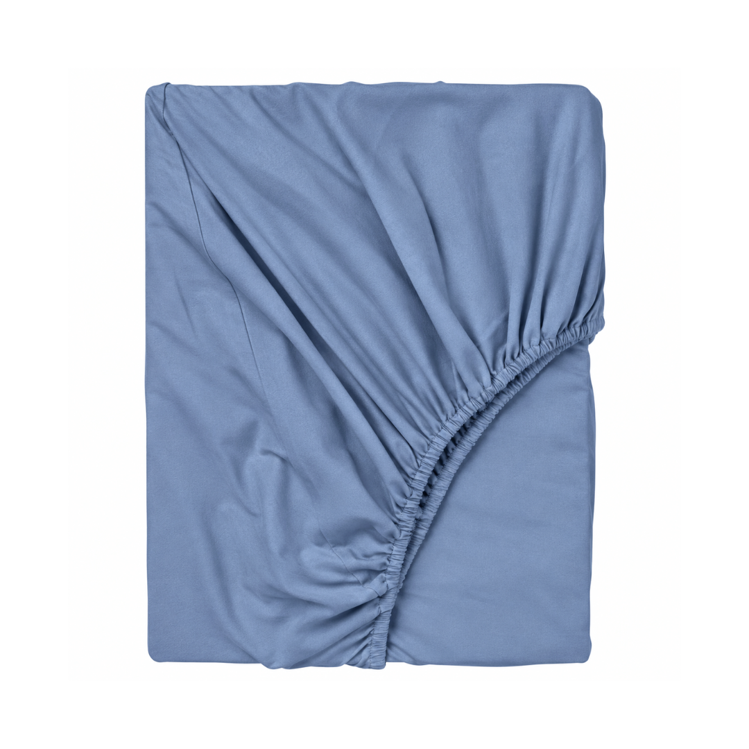 Stella 100% Cotton Ranforce Double Elastic Bed Sheet 160x200 cm White
