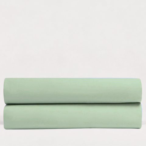 Stella 100% Cotton Ranforce King Size Fitted Sheet 180x200 cm Light Green
