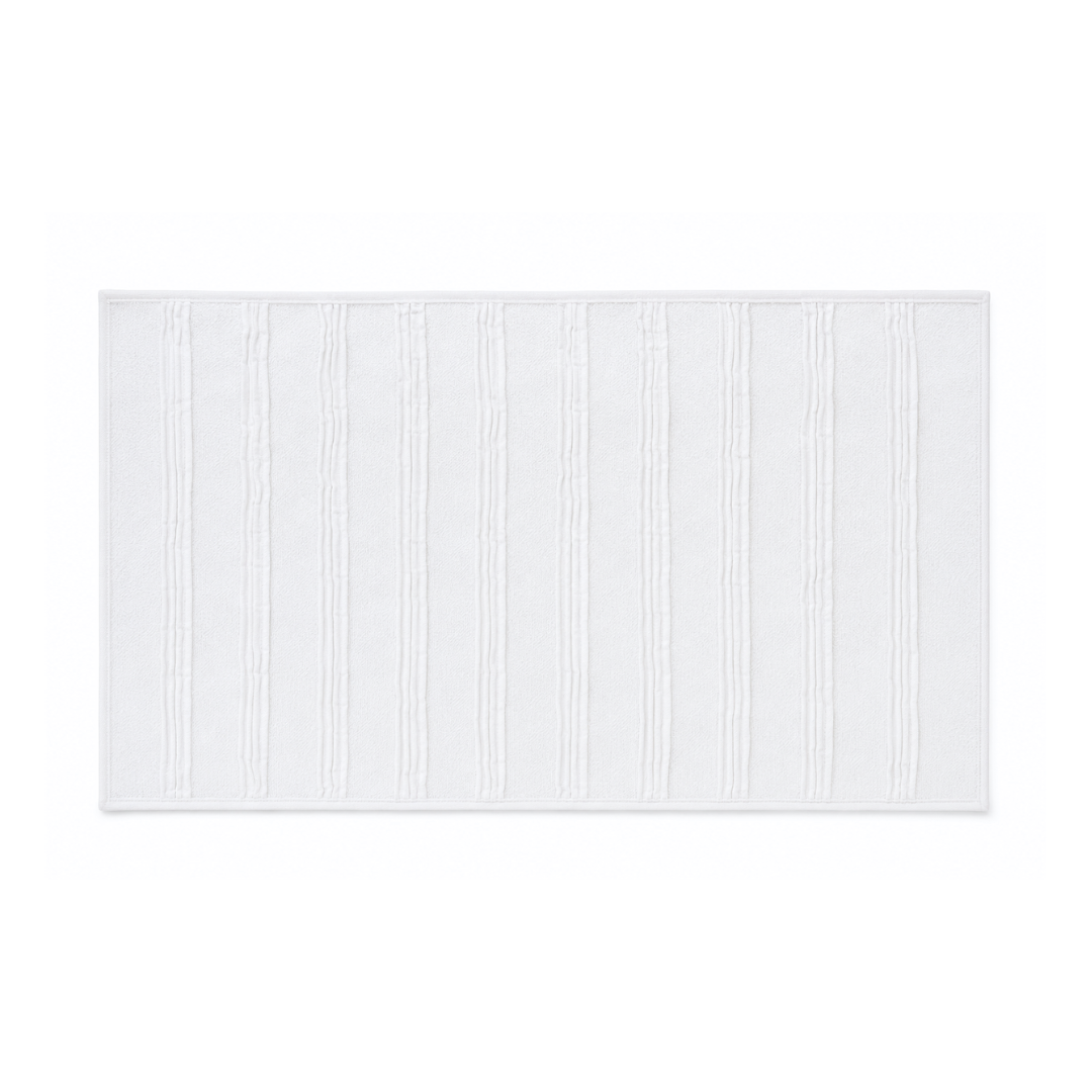 Iona Cotton Bath Mat 80x190 cm White