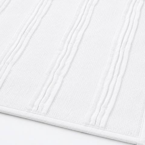 Iona Cotton Bath Mat 80x190 cm White