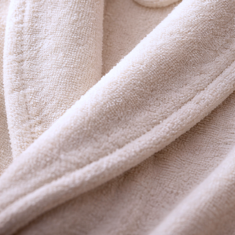 Hera %100 Pamuk Unisex Bornoz Beyaz