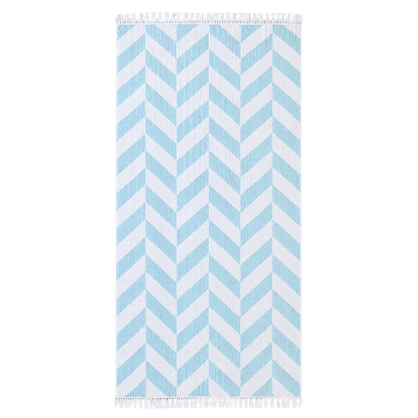 Stripe Throw Cotton Loincloth Smoked-White 100x170 cm