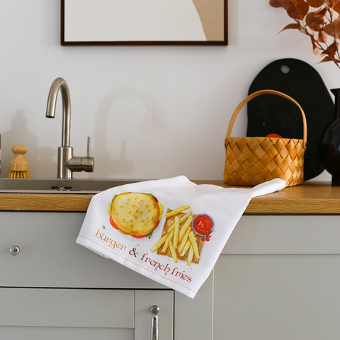French Fries Printed Napkin