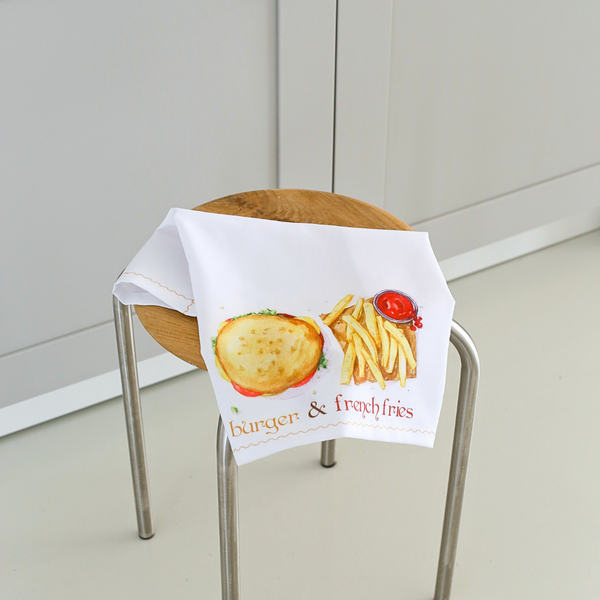 French Fries Printed Napkin