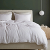 Allure Muslin Cotton Double Duvet Cover Set 200x220 cm White