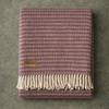 Woolmark Single Person Pure Wool Blanket Checked Mustard