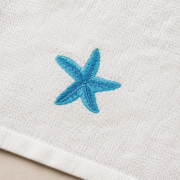 Leaf 100% Cotton Hand Towel 30x30 cm Powder