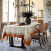Genoa Woven Linen Stain Resistant Table Cloth White