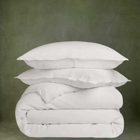 Allure Muslin Cotton Double Duvet Cover Set 200x220 cm White