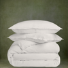 Allure Muslin Cotton Double Duvet Cover Set 200x220 cm White