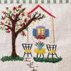 Bread Design Woven Basket Rooster Pattern