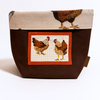 Bread Design Woven Basket Rooster Pattern