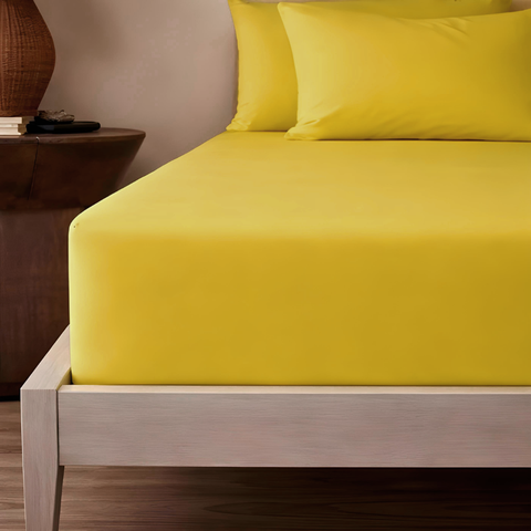 Stella 100% Cotton Ranforce Double Elastic Bed Sheet 160x200 cm Light Green