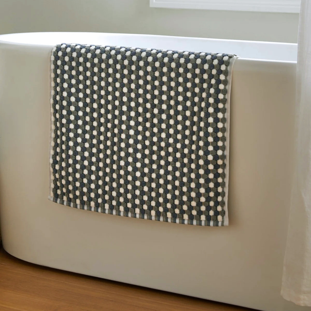 Iona Cotton Bath Mat 80x190 cm White