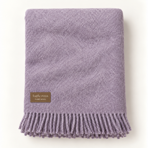 Woolmark Single Pure Wool Blanket Lilac
