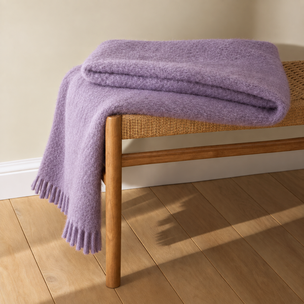 Woolmark Single Pure Wool Blanket Lilac