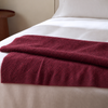 Woolmark Single Pure Wool Blanket Claret Red