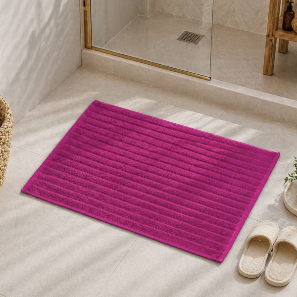 Iona Cotton Bath Mat 80x190 cm White
