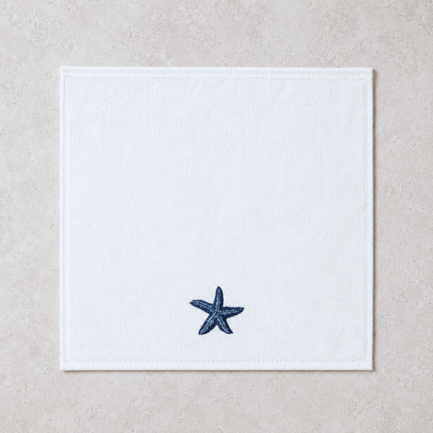 Leaf 100% Cotton Hand Towel 30x30 cm Powder