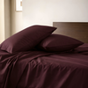 Clara Premium Pamuk Saten Çift Kişilik Nevresim Takımı 200x220 cm Vişne