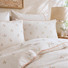 Roseberry Nakışlı Organik Pamuk Çift Kişilik Nevresim Takımı 200x220 cm