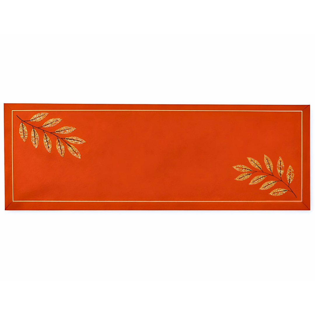 Snowy Tartan Design Runner 40x140 cm Red