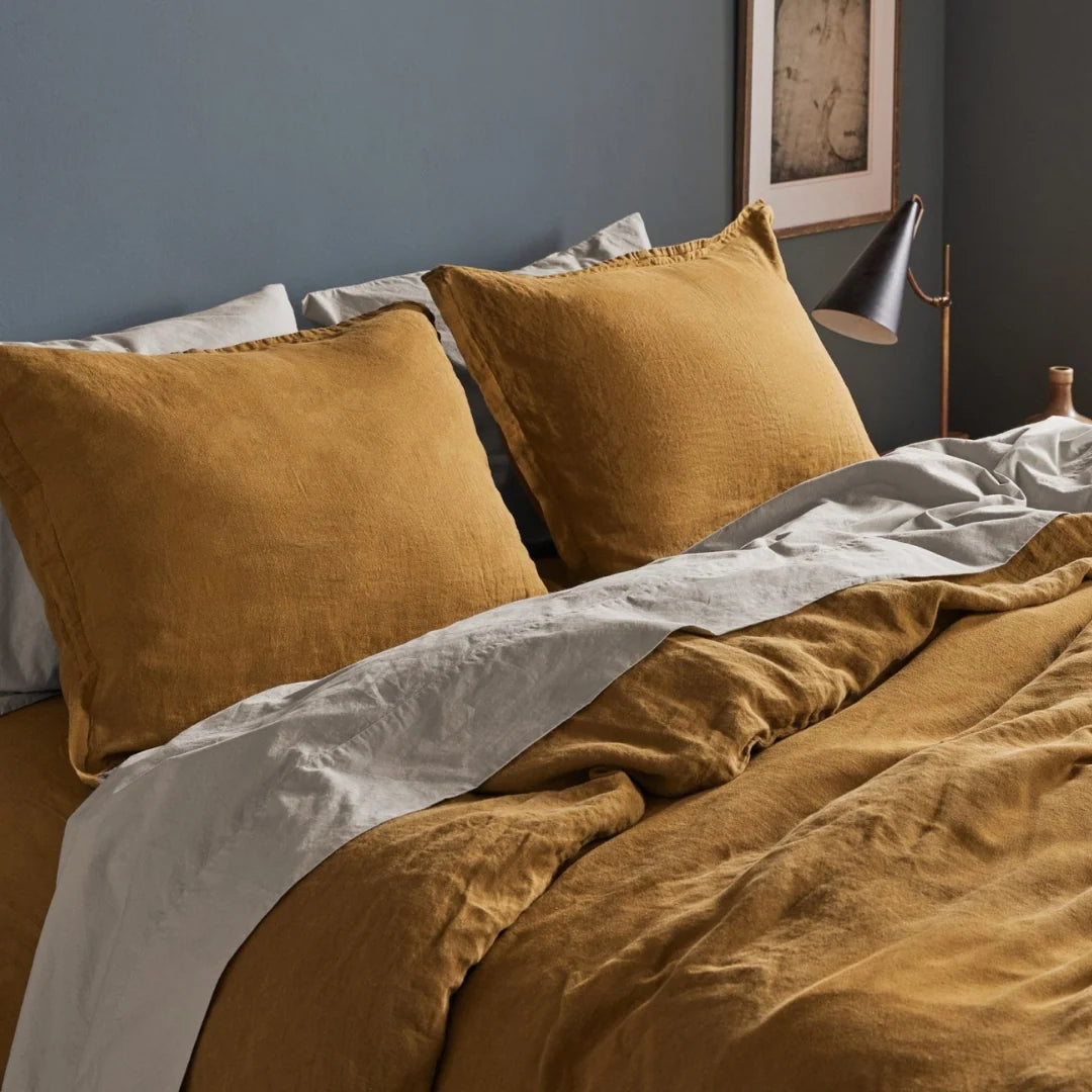 Allure Muslin Cotton Double King Size Flat Sheet 270x300 cm Khaki