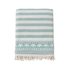 Stripe Throw Cotton Loincloth Smoked-White 100x170 cm
