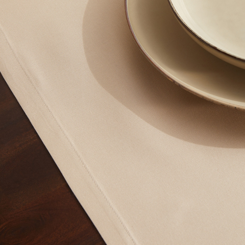 Genoa Woven Linen Stain Resistant Runner 50x150 cm Beige
