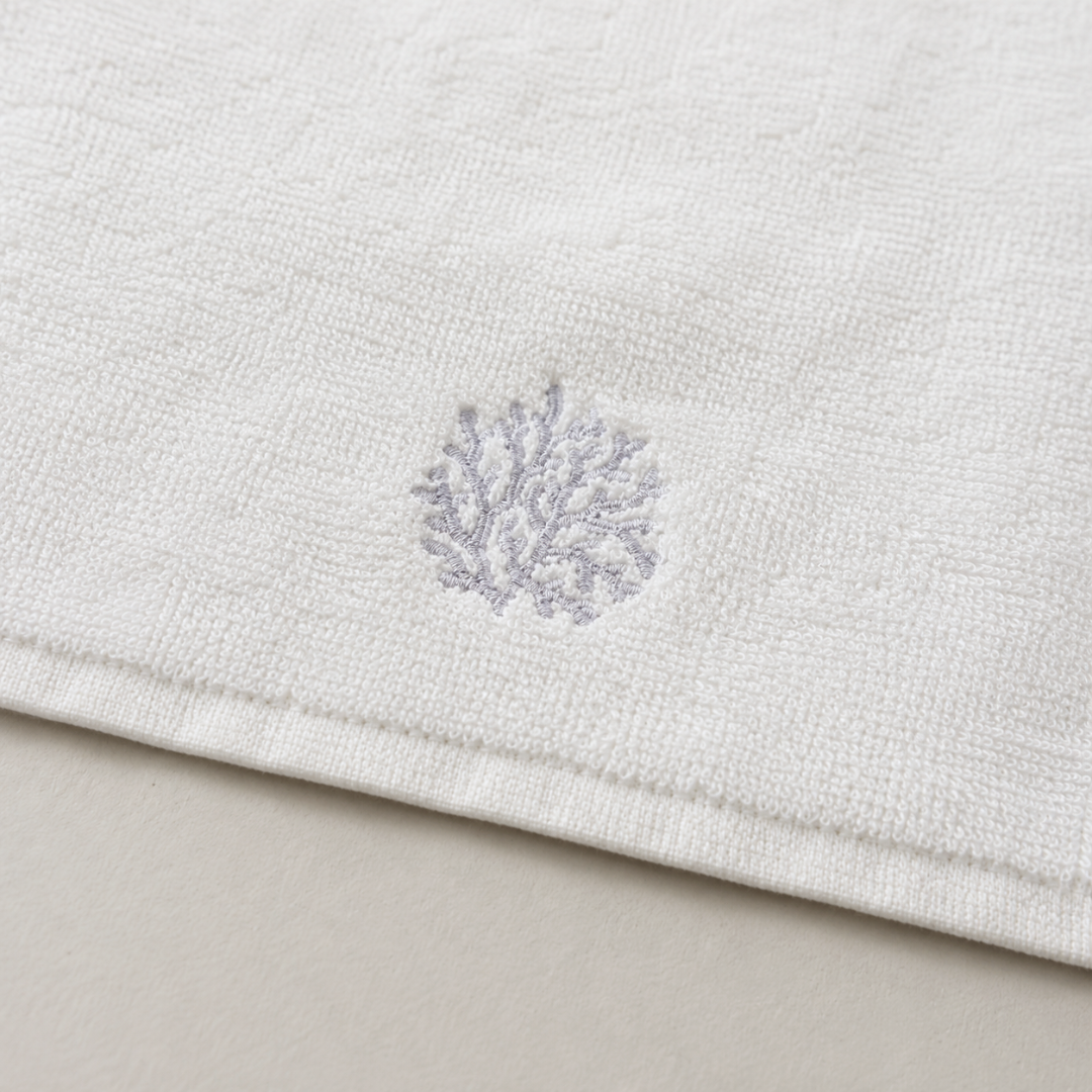 Leaf 100% Cotton Hand Towel 30x30 cm Powder