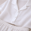 Dreamy İşlemeli Pamuk Kadın Pijama Takımı Beyaz