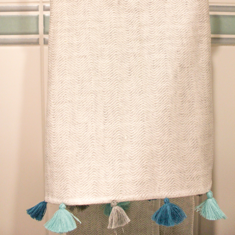 Armona Tasseled Peshkir Face Towel 50x100 cm Beige
