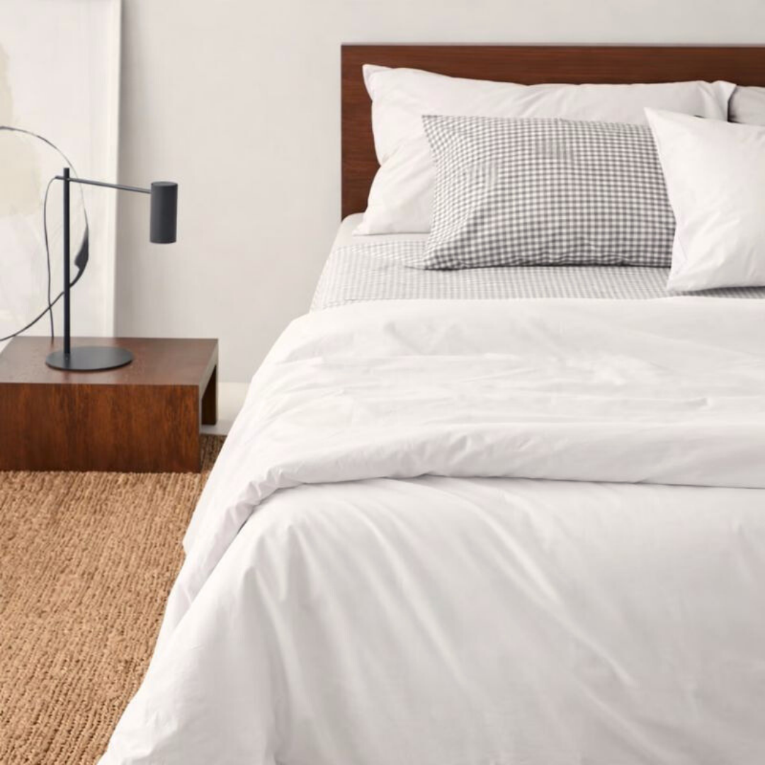 Carly Single 100% Cotton Plain Duvet Cover Set 160x220 cm Pink